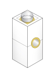 RA- Anschlu durch geteileten Formstein 300 x 300