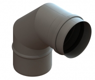 Bogen 90 starr, DN 80, gussgrau