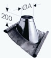 Dachdurchfhrung 16-25 flexibel, 200mm